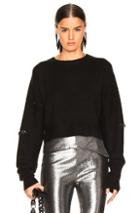 Rta Gilda Cropped Sweater In Black