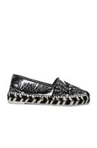 Stella Mccartney Palm Print Espadrilles In White,black,floral