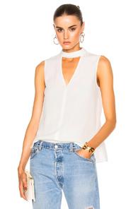 Derek Lam 10 Crosby Sleeveless Top In White