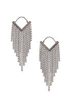 Isabel Marant Freak O Earrings In Metallic Silver
