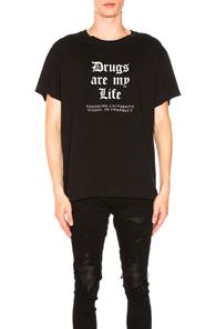 Amiri Drug Life Tee In Black