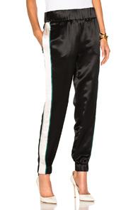 Victoria Victoria Beckham Slim Track Pant In Black,white