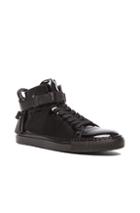 Buscemi 100mm Patent Leather High Tops In Black