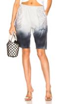 Raquel Allegra Fleece Shorts In Blue,tie Dye