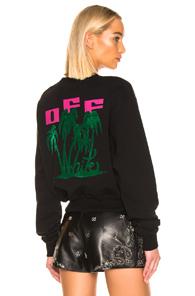 Off-white Island Crop Sweater In Black