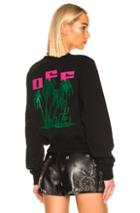 Off-white Island Crop Sweater In Black