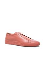 Common Projects Leather Original Achilles Low In Pink