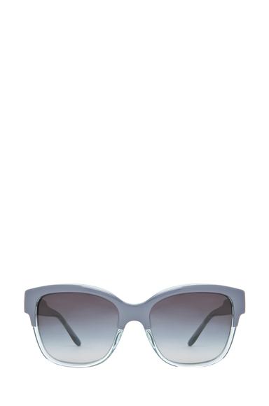 Stella Mccartney Grey Gradient Sunglasses In Blue