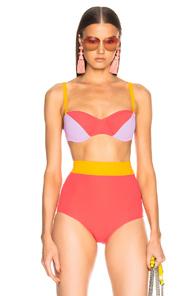 Flagpole Electra Bikini Top In Pink,purple