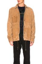 Sacai Corduroy Jacket In Brown