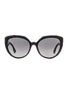 Dior Ddiorf Cateye Sunglasses In Black