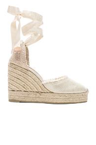 Castaner Canvas Canela Espadrilles In Metallics