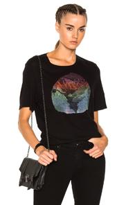 Raquel Allegra Landscape Boxy Tee In Black