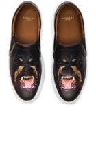 Givenchy Printed Street Skate Leather Sneakers In Black,animal Print