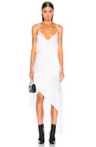 Givenchy Tiered Fringe Slip Dress In White