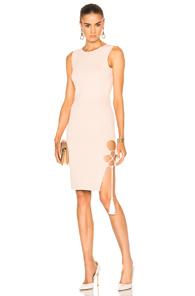 Jonathan Simkhai Fwrd Exclusive Knit Lace-up Dress In Neutrals