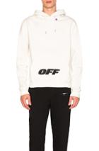 Off-white Wing Off Hoodie In White