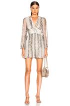Zimmermann Corsage Fluted Playsuit In Animal Print,gray,neutral