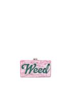 Edie Parker Jean Weed Clutch In Pink