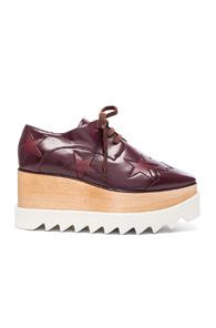 Stella Mccartney Elyse Star Platform Shoes In Red