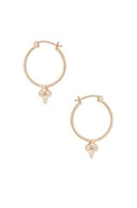 Wassonfine Thorn Hoop Earrings In Metallics