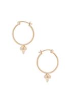 Wassonfine Thorn Hoop Earrings In Metallics