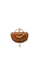 Chloe Small Nile Leather Miniaudiere In Neutrals