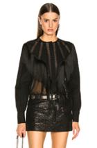 Alberta Ferretti Fringe Top In Black