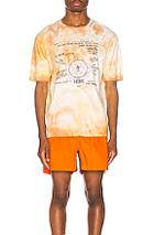 Wales Bonner Presence Print Tee In Ombre & Tie Dye,yellow