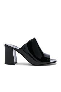 Maryam Nassir Zadeh Patent Leather Penelope Mules In Black