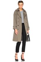 A.p.c. Barbara Trench In Green