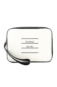 Thom Browne Kit Pouch In Black,white