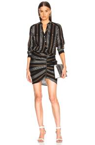 Veronica Beard Emory Dress In Black,stripes