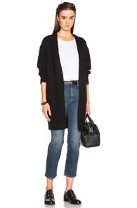 Acne Studios Raya Short Mohair Sweater In Black