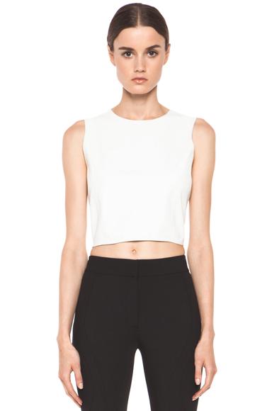 Theyskens' Theory Borty Nexcel Crop Top In White