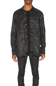 Drkshdw By Rick Owens Cargo Pocket Shirt In Black