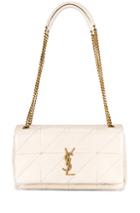 Saint Laurent Small Jamie Chain Patchwork Bag In White