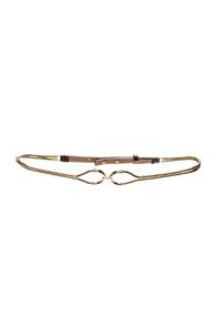 Lanvin Brass Belt In Metallics