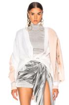 Y Project Double Cardigan In Pink,white
