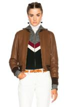 Isabel Marant Etoile Brantley Washed Leather Jacket In Brown