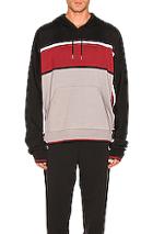 Y/project Knit Hoodie In Black,gray,red,stripes