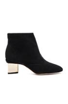 Nicholas Kirkwood Suede Prism Ankle Booties In Black