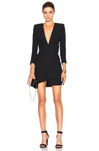 Alexandre Vauthier Crepe Dress In Black