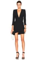 Alexandre Vauthier Crepe Dress In Black