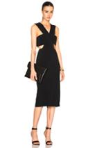 Cushnie Et Ochs Stretch Cady Cut Out Dress In Black