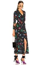 Rixo London Tori Dress In Black,abstract,floral
