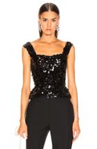 Dolce & Gabbana Sequin Bustier In Black