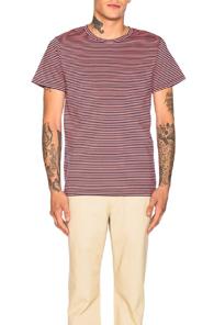 A.p.c. Presquile Tee In Pink,blue,stripes