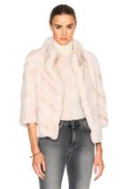 Yves Salomon Rex Jacket In Neutrals,pink