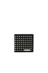 Alexander Mcqueen Studded Billfold Wallet In Black